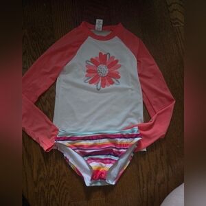 Gymboree Pink and White Rashguard Swimwear BNWOT
